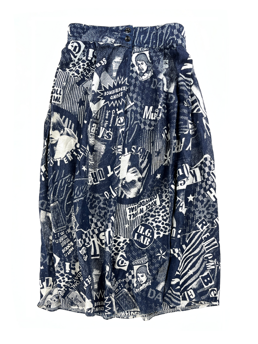 Hysteric Glamour Woman Jacquard Denim Skirt