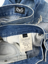 Load image into Gallery viewer, Dolce &amp; Gabbana Kanji Print Distressed Denim
