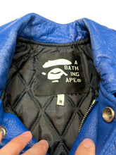 Load image into Gallery viewer, Bape Flame Leather Ape Jacket
