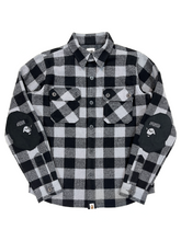 Load image into Gallery viewer, Bape Black Ape Elbow Patch Flannel
